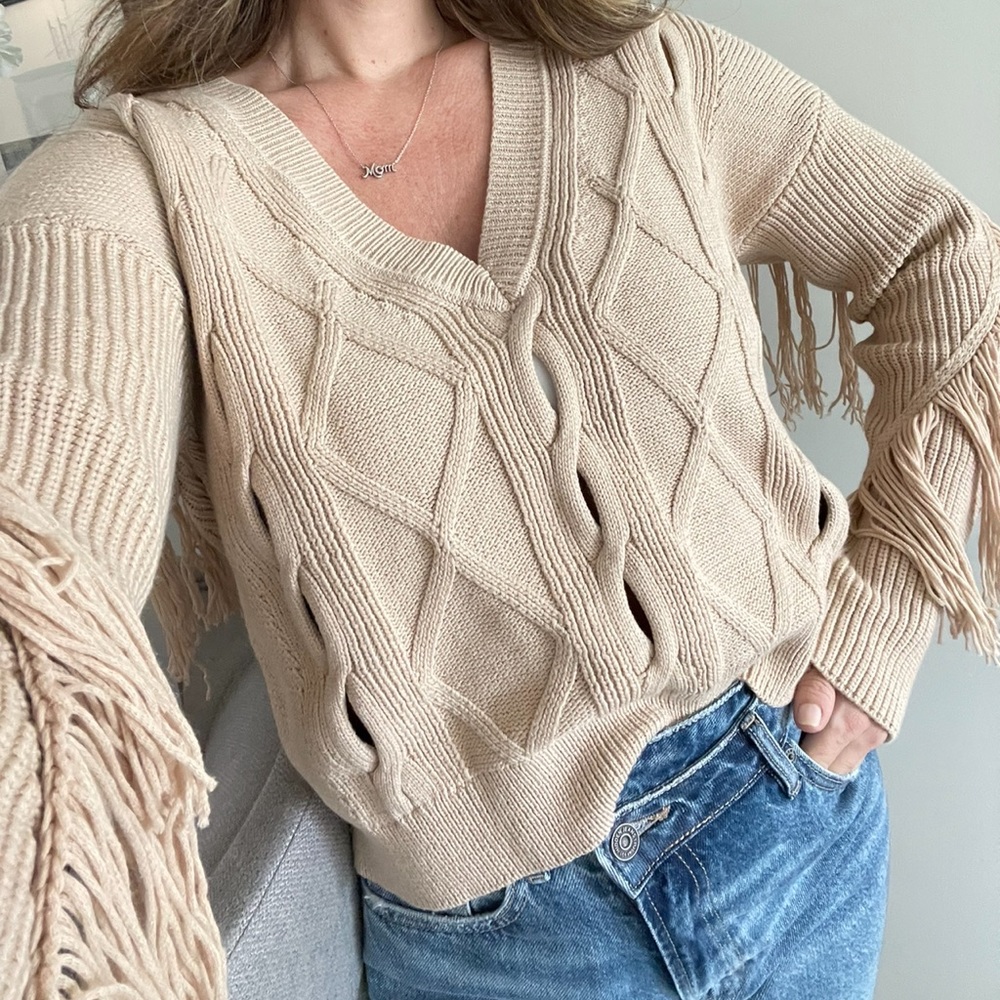 Bailey44 fringe sweater
